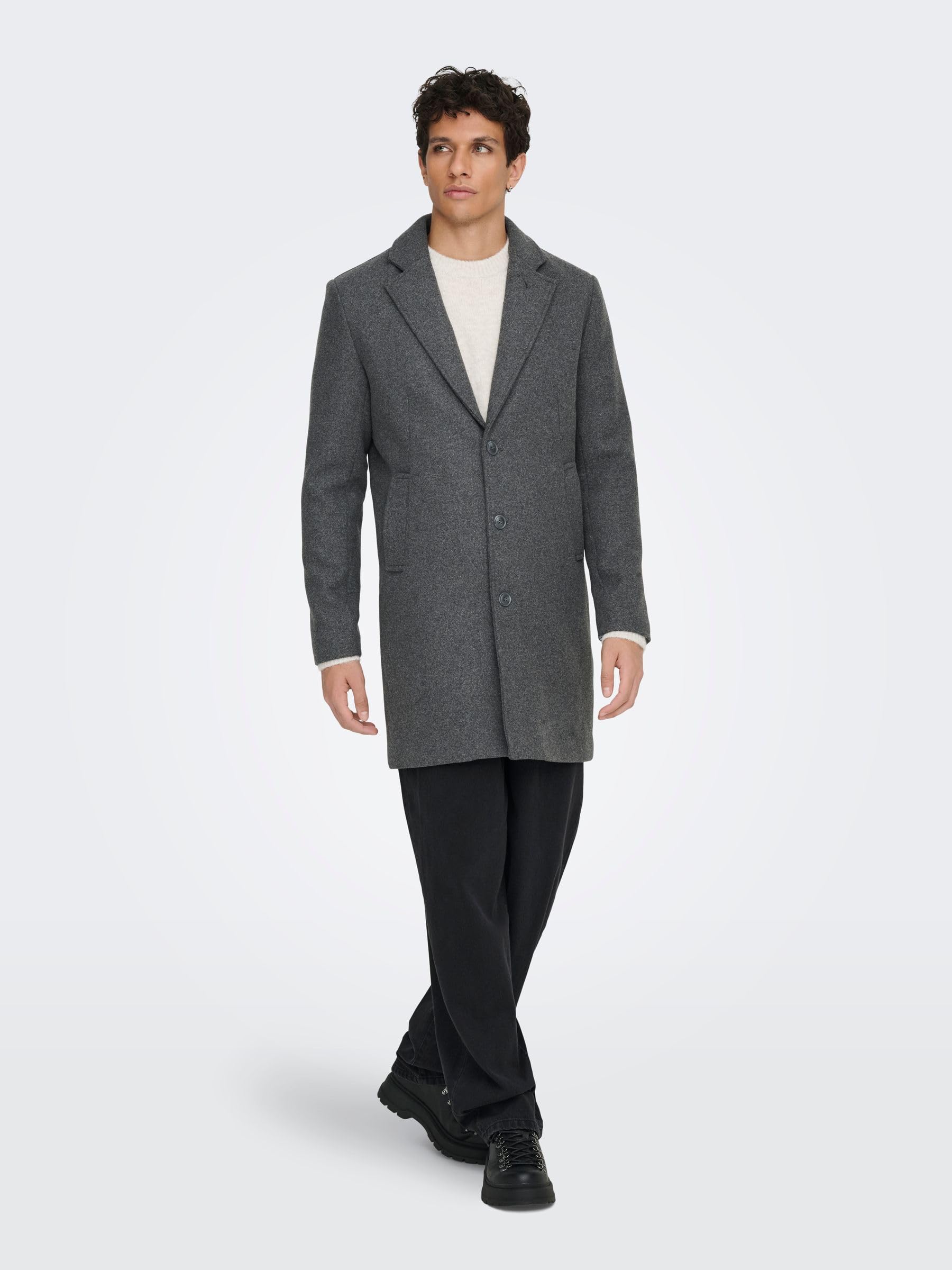 Only & Sons Herren Onsmatthew Wool Coat Otw Noos Onsmatthew Wool Coat Otw Noos (1er Pack)