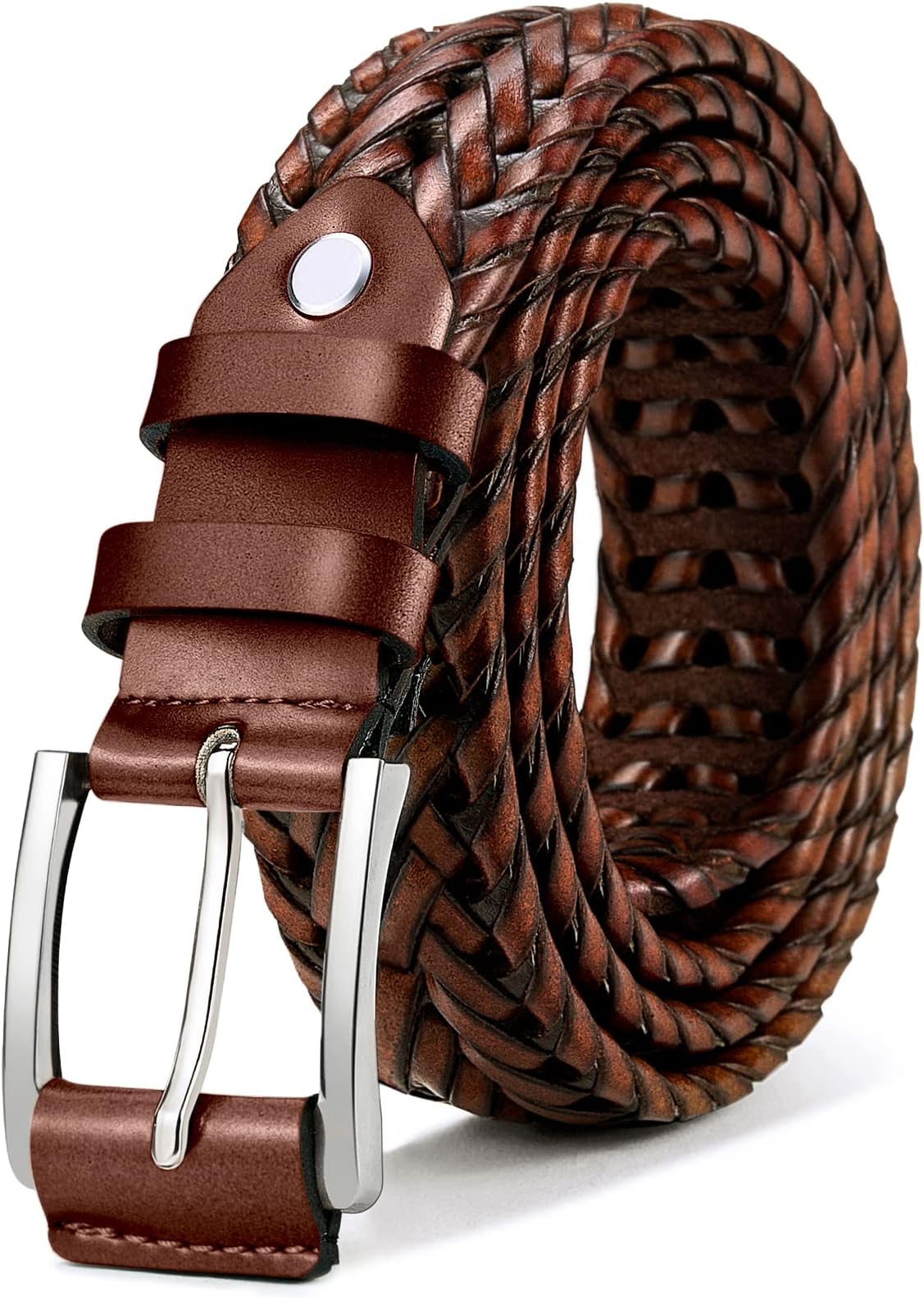 Men's Leather Belt, Reversible Belt, 31 mm for Business Suit and Jeans Belt, One Belt Reversible, Two Colours
