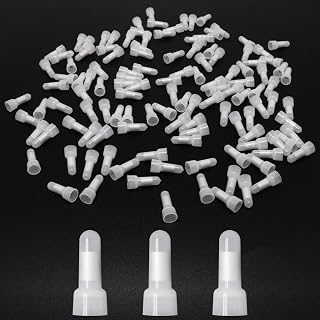 1000pcs Nylon CE1X 22-16AWG Closed End Crimp Terminal Wire Connector Crimp Caps for Connection of Electrical Appliances, Motors, Lighting