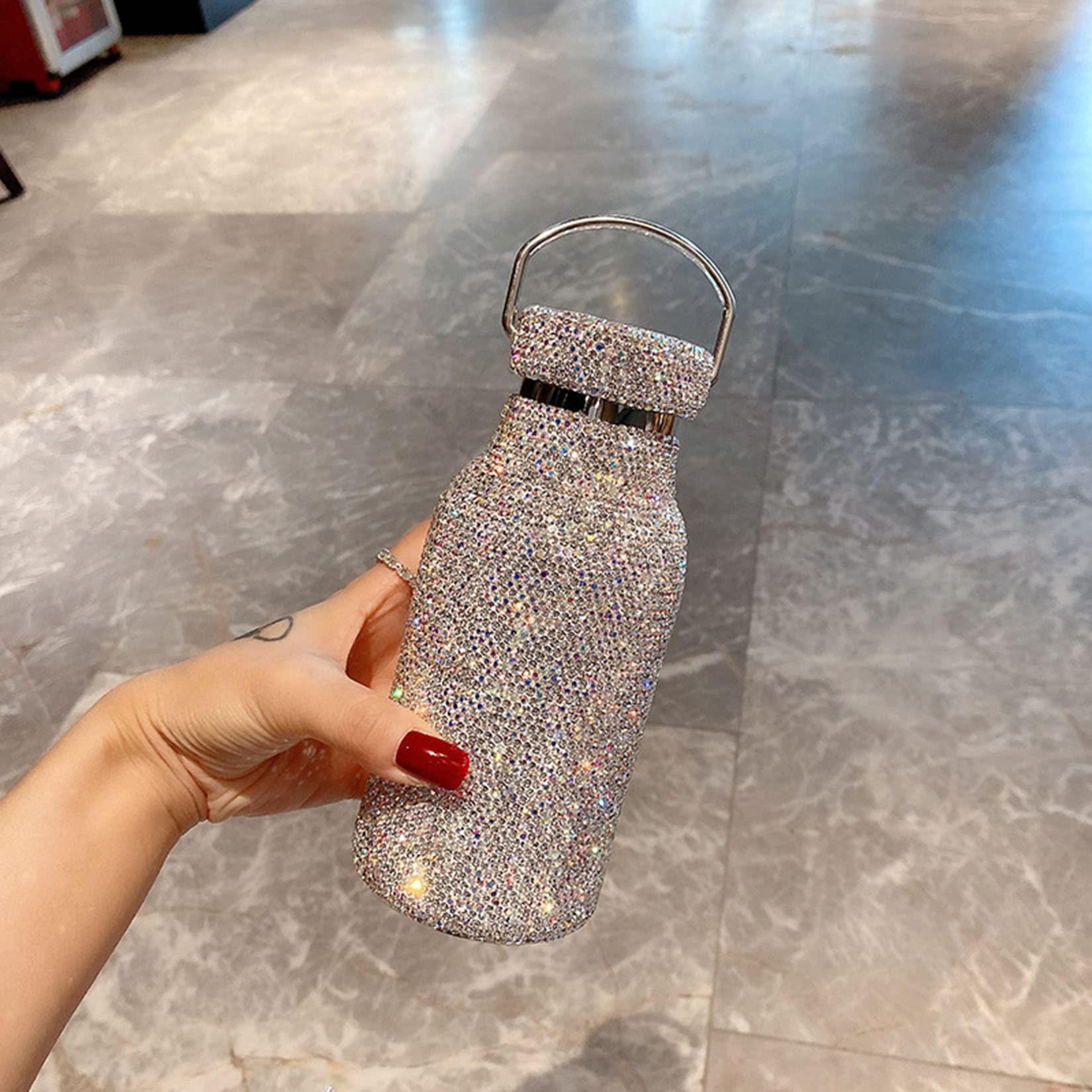 Amazon.co.jp: ダイヤモンド水ボトル、キラキラ水ボトル、 魔法瓶