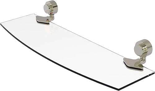 Miniatura 10 de Allied Brass 43318 Venus Collection - Estantería de cristal de 18 pulgadas, bronce aceitado