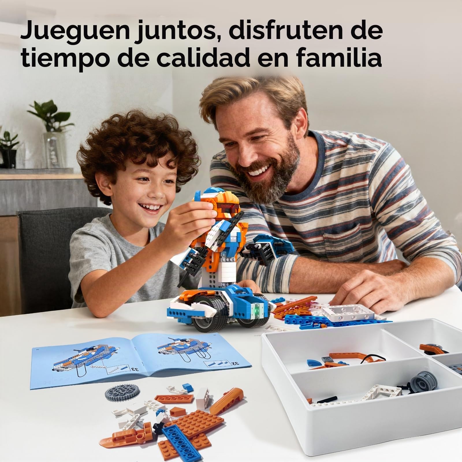 Apitor Kit de construcción de robot, 12 en 1 programable APP RC robot / kit de codificación de robots de coche, proyectos STEM regalos de cumpleaños educativos para niños niñas niños de 8 a 12 años