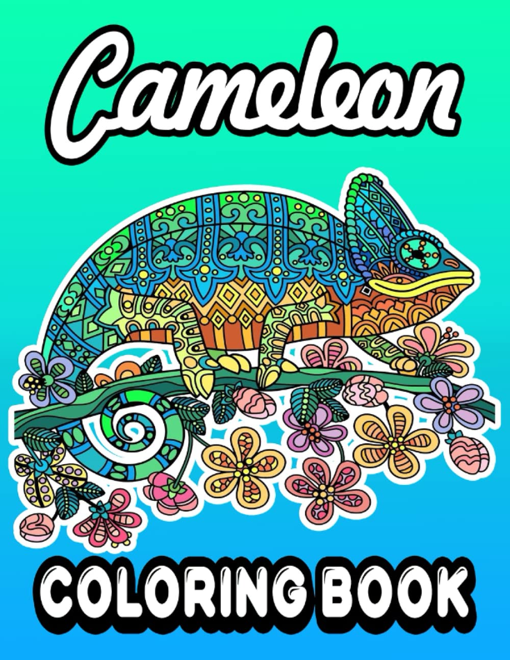 Cameleon Coloring BooK: Penguin Gifts For Penguin Lovers, Stress Relief Coloring Books For Adults, Cute Cameleon Drawing, Funny Cameleon Gifts ... , Cameleon Coloring Book For Adult