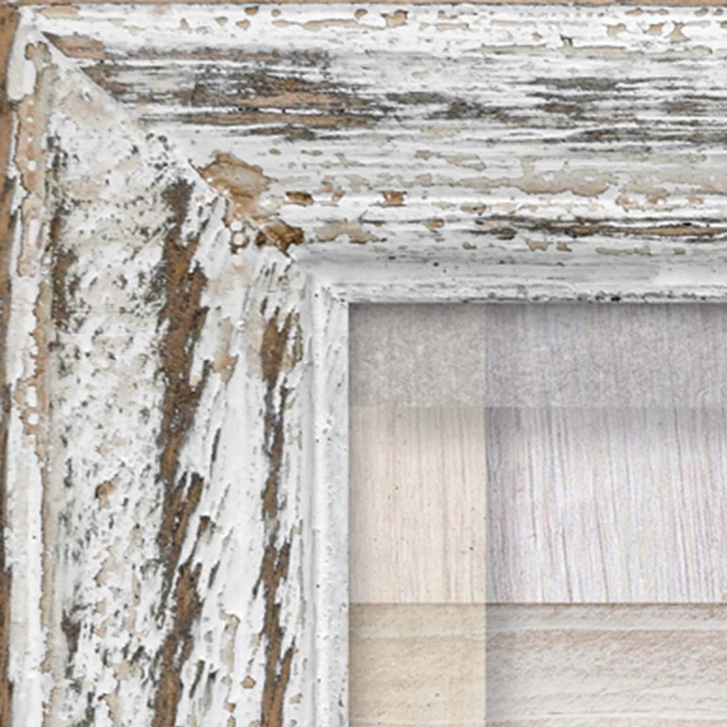 Feeby Stampa su Tela XXL Casa 115x70 cm d' Arte Moderna shabby chic illusione cornice beige