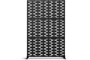 Outdoor Privacy Screen: Metal Freestanding Decorative Fence for Enhanced Privacy