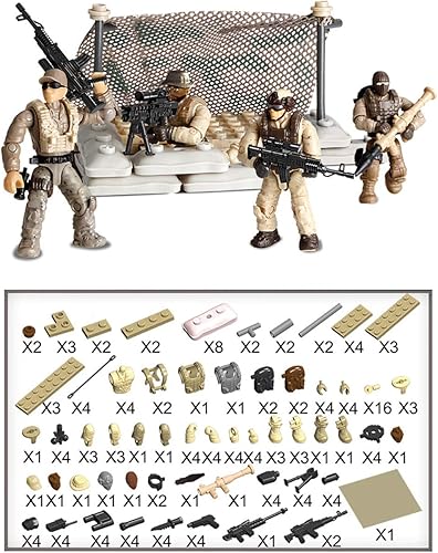 Miniatura 6 de YEIBOBO ! Figura de acción de las fuerzas especiales con armas militares y accesorios