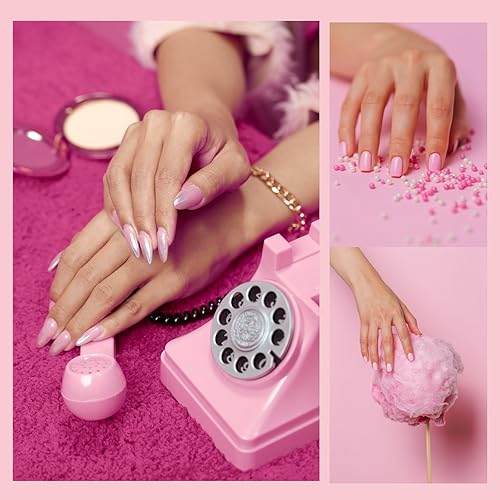 Miniatura 8 de Arte Clavo Juego de esmaltes de uñas de gel de 0.3 fl oz, juego de 6 esmaltes de gel azul, rosa y blanco, blanco y naranja, kit de esmalte de uñas