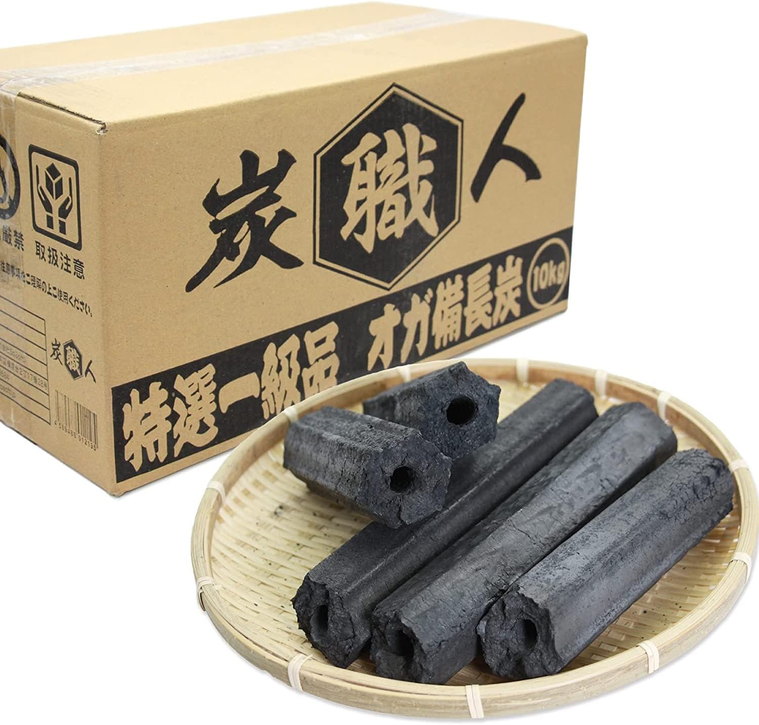 炭職人 炭 オガ炭 10kg 20kg 30kg オガ備長炭 高火力 長時間燃焼 煙少 白炭