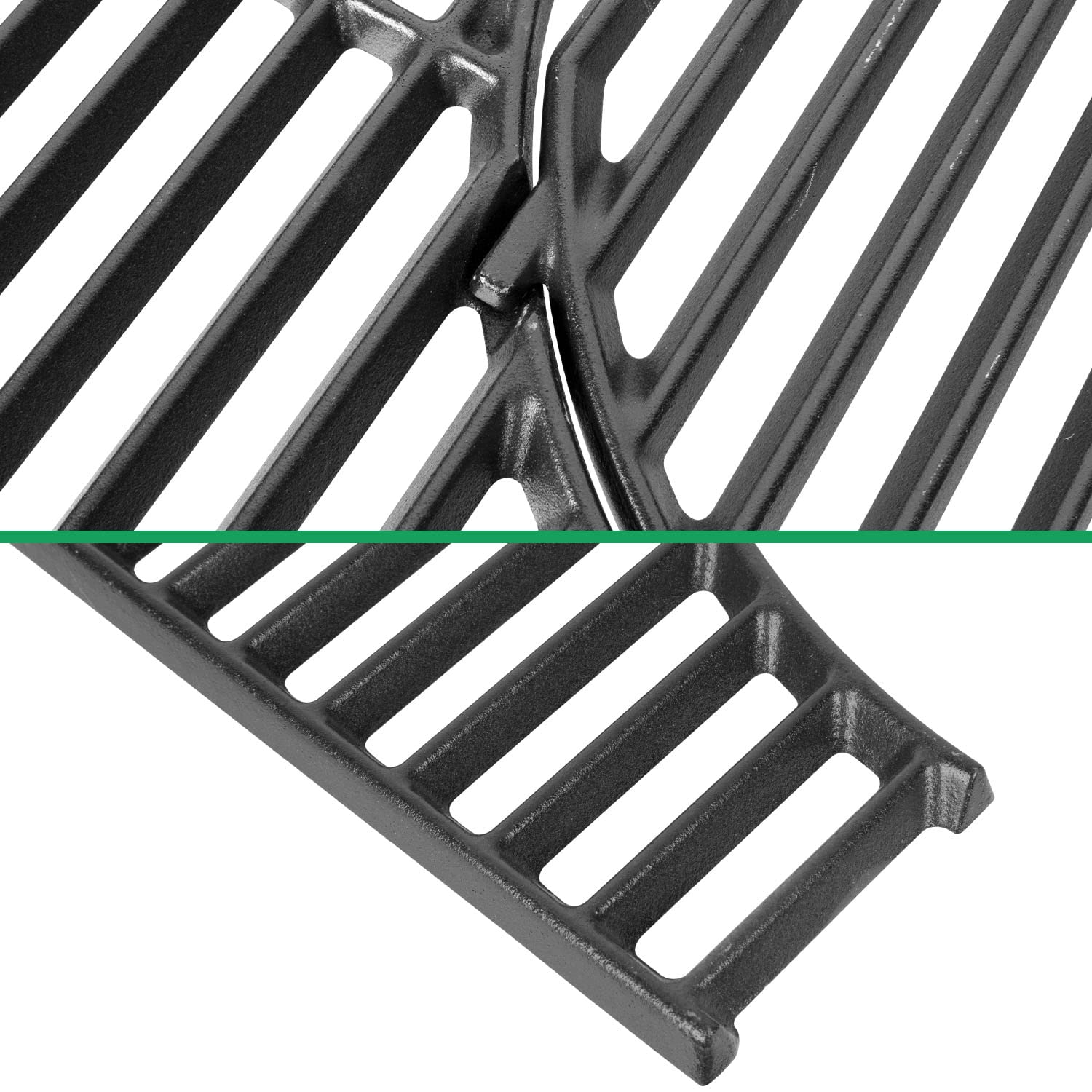 WELL GRILL Żeliwny ruszt do grillowania 44,5 cm, z wyjmowaną okrągłą wkładką do grilla gazowego Weber Spirit I & II 200 Series 200, Spirit E-210 E-220 S-210 S-220, do grilla gazowego Weber Gourmet BBQ