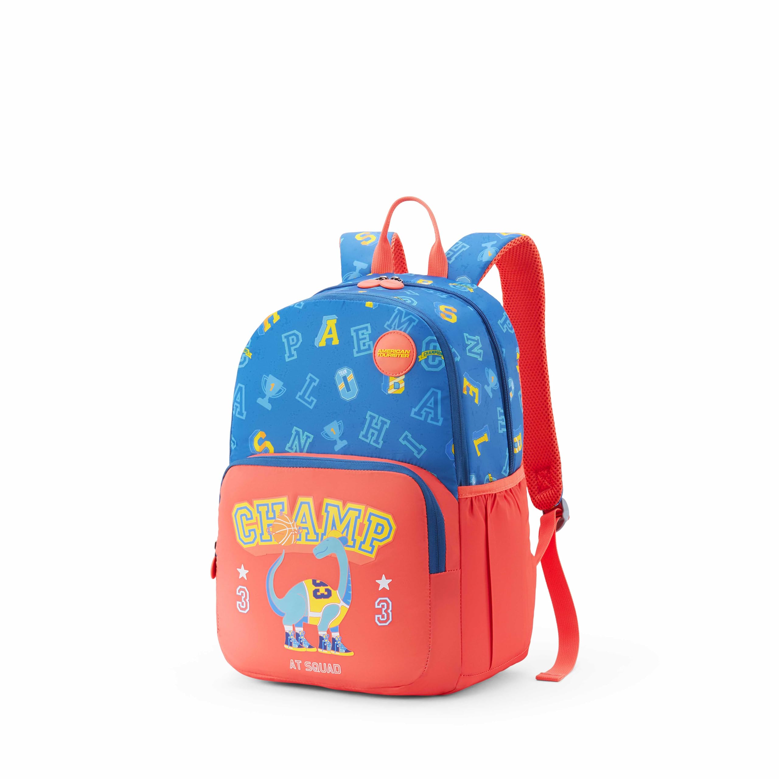 Wiggle | 26 Ltrs | 2 Compartments | Bottle Pocket | Ergonomic Padded Back Panel & Shoulder Straps | Kids Backpack | 1 Year International Warranty | Champ Coral Blue-image-16
