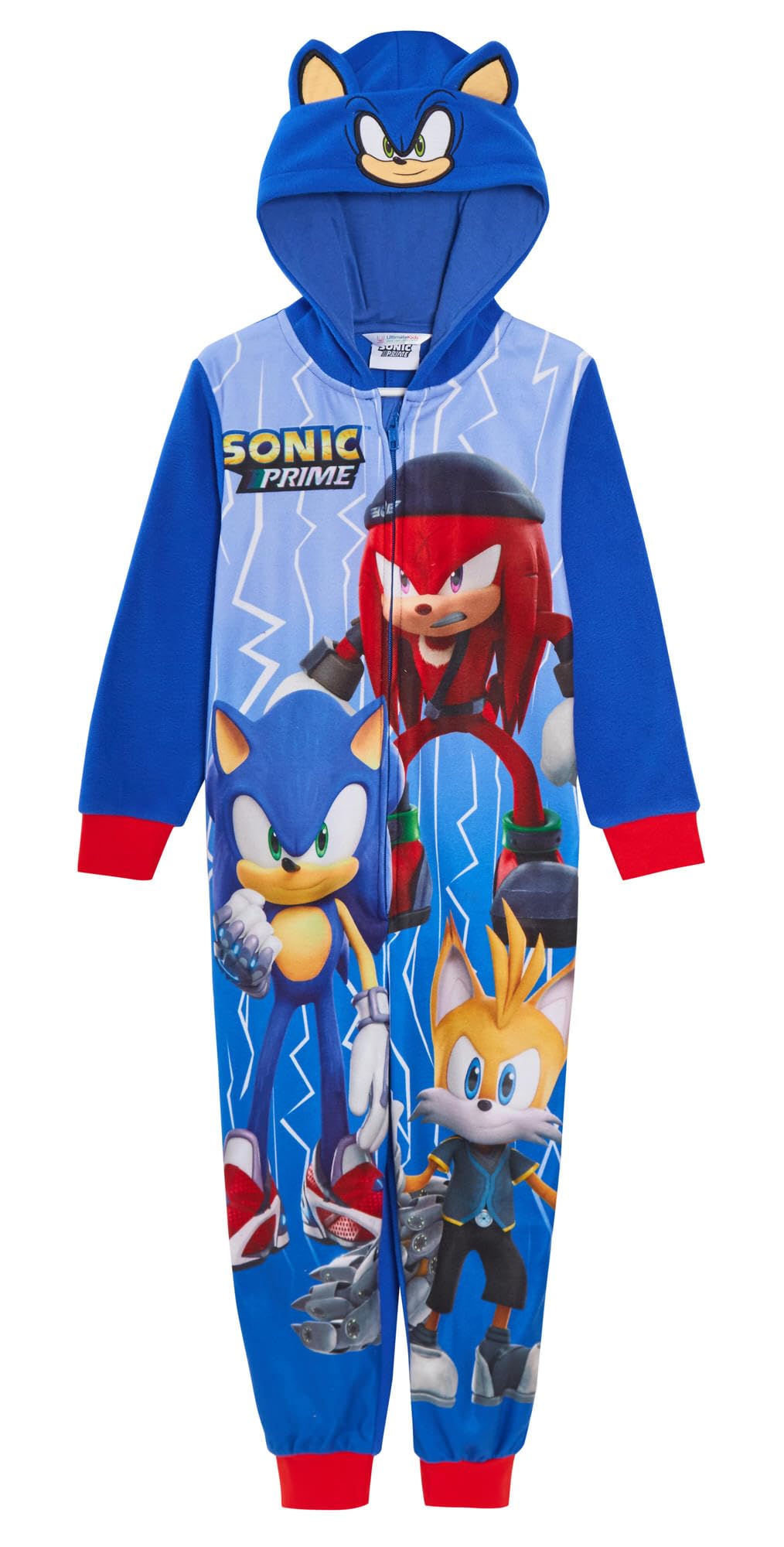 Sonic The Hedgehog Multi Hooded Onesie 9-10 Years