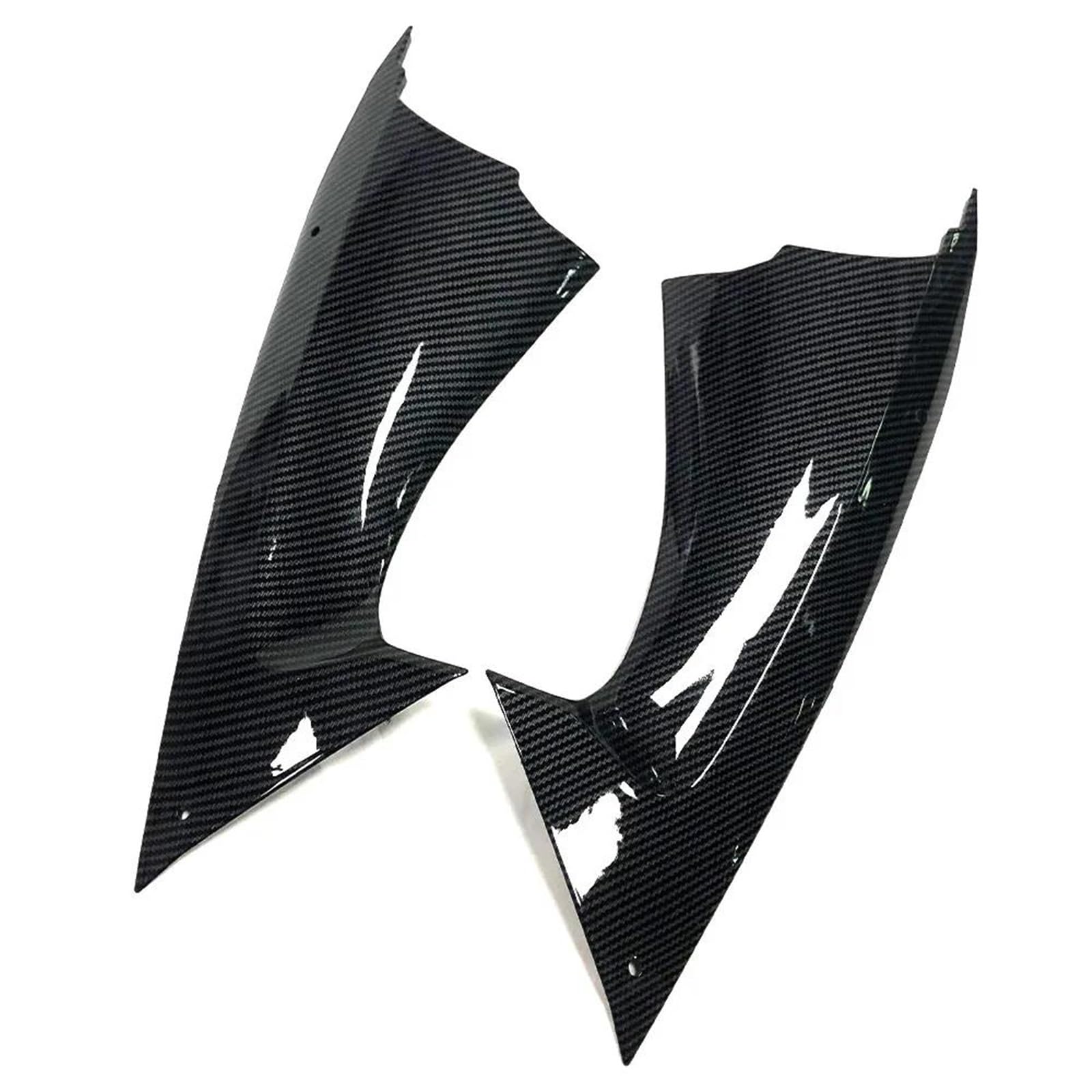 GVGFKPKZAY For Y&AMAHA YZF-R6 2008-2016 Motorcycle Air Duct Insert Fairing Motorcycle Front Spoiler Aerodynamic Wing(Dark Grey)