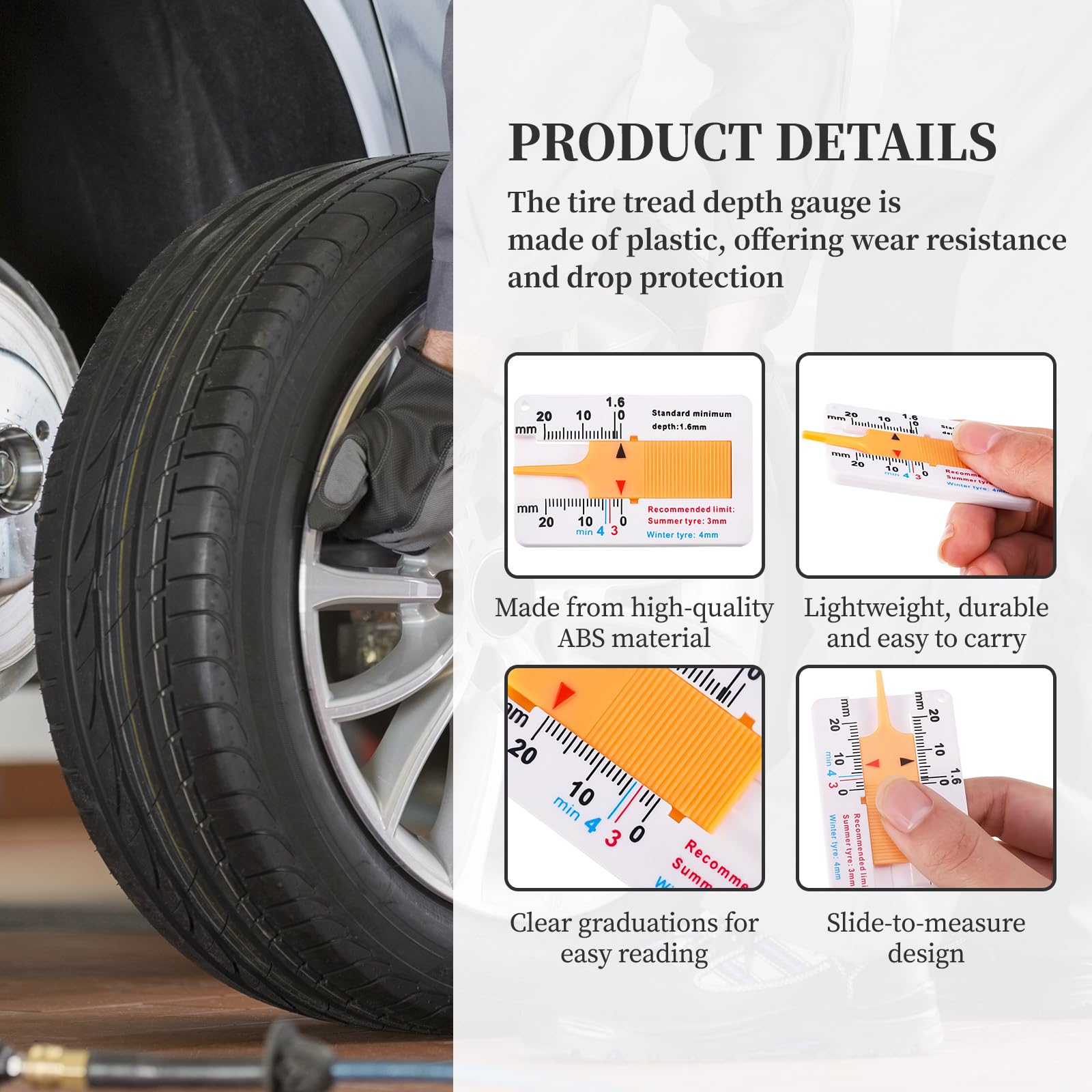 Jauge De Profondeur Pour Mesure Du Profil Des Pneus (Neu (gemäss