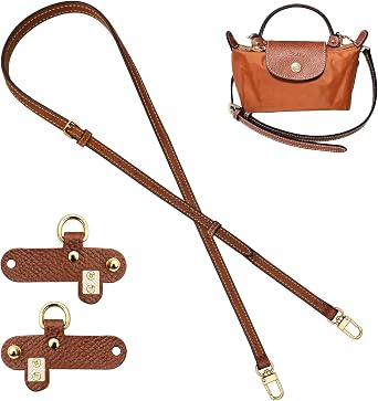 Strap for Longchamp Mini Bag - Punch-Free Adjustable Buckle Design Suit for Long Champ Bag Strap,Lightweight & Durable,Perfect for Women,Work,Travel,School