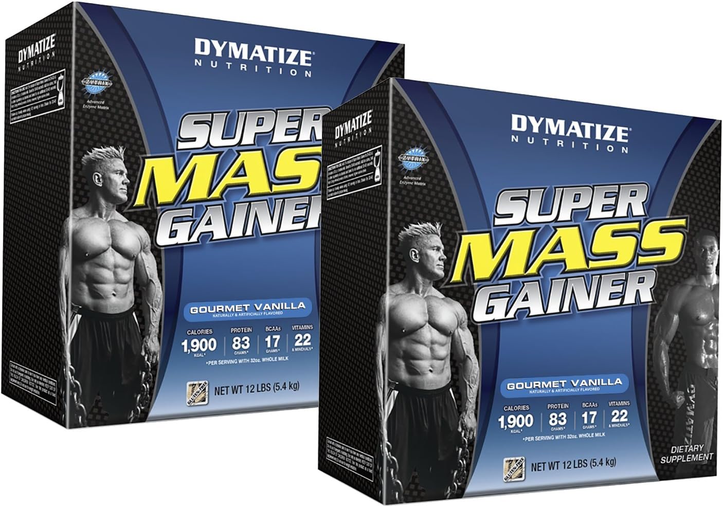 Dymatize Nutrition Mass Gainer Gourmet Vanilla 12 lbs [2 pack]