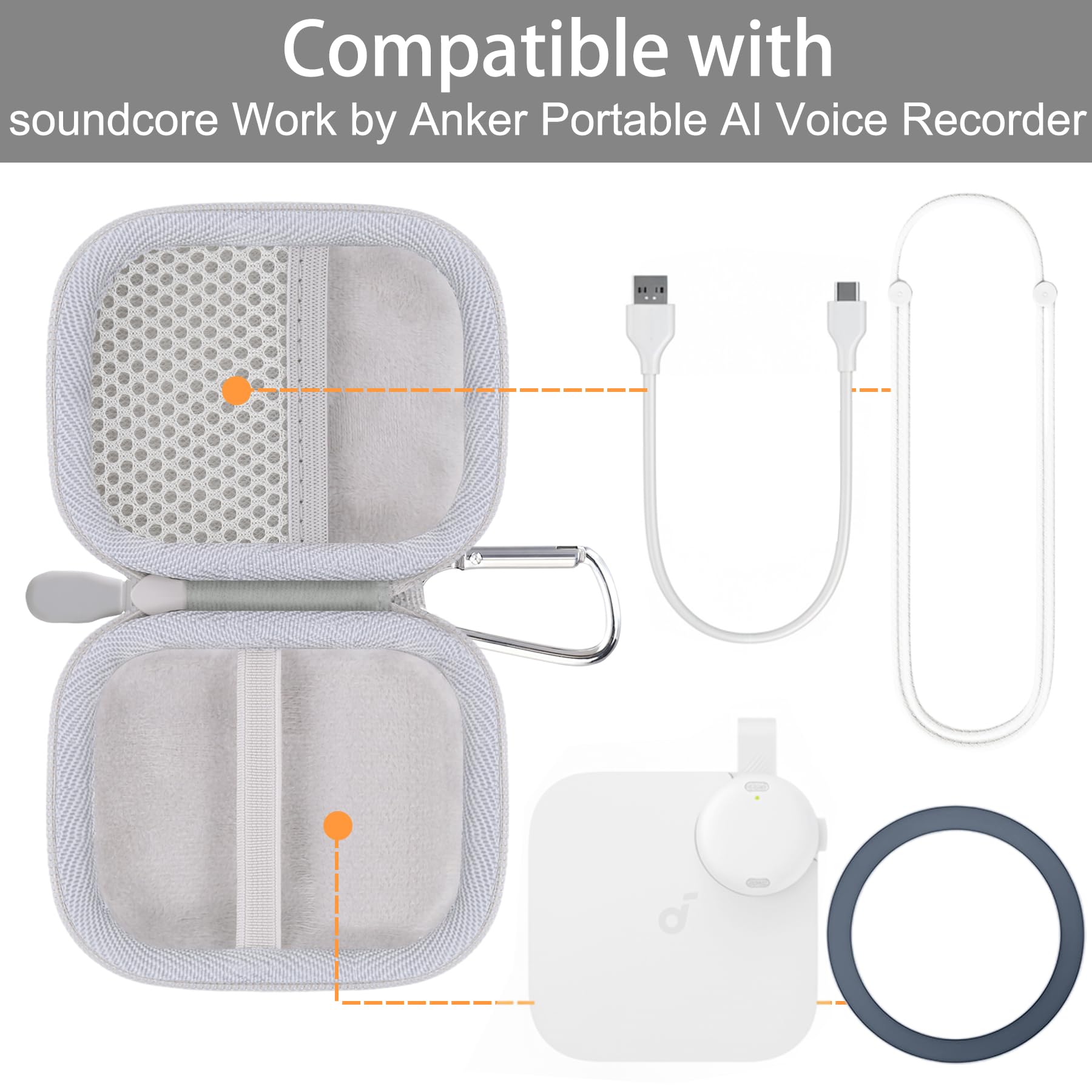 Amazon.co.jp: Baval for Anker Soundcore Work ポータブル AI ボイス