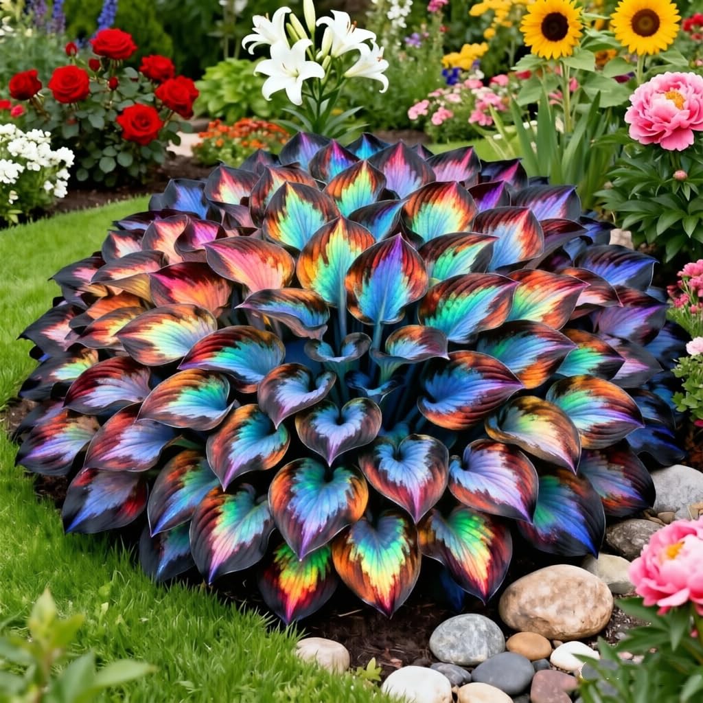 Versatile Hosta Rhizome Set – Lush Decorative Foliage for Flexible Indoor & Outdoor Styling-10bulbs-E