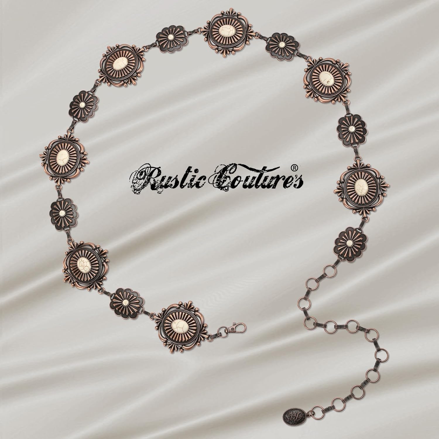 Montana West Rustic Couture's Large Western Concho Metal Belts for Women Cowgirl