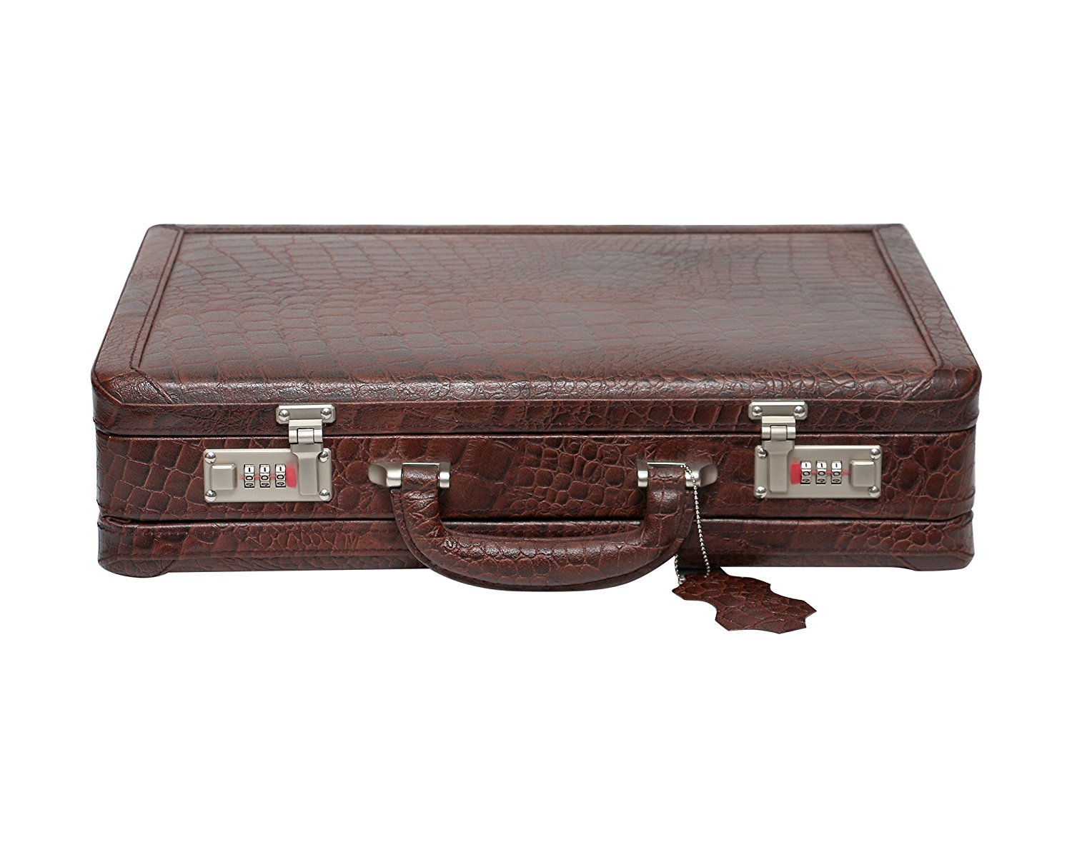 Reo Leather 22 L Leather Briefcase with 15.6 Laptop Compartment, Expandable Features and High Security Combo Number Lock (Brown) (B07JJ3S9L8) Amazon Price History, Amazon Price Tracker