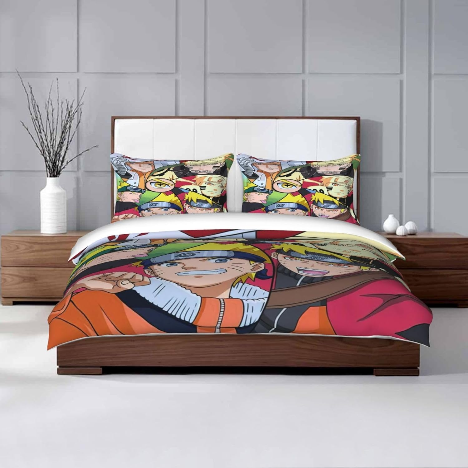 solTourne Anime Japanese Bedding Set Duvet Cover Set Comforter Set Lightweight