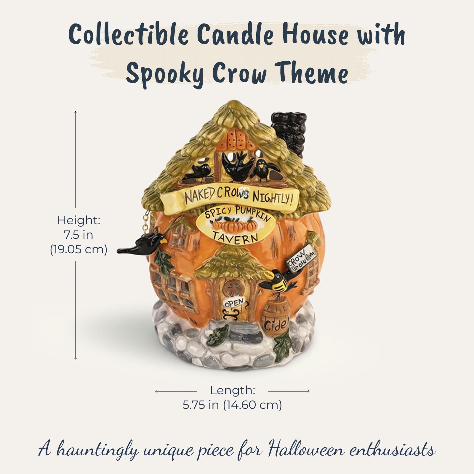 Amazon.com: Blue Sky Clayworks Naked Crows Nightly Candle House