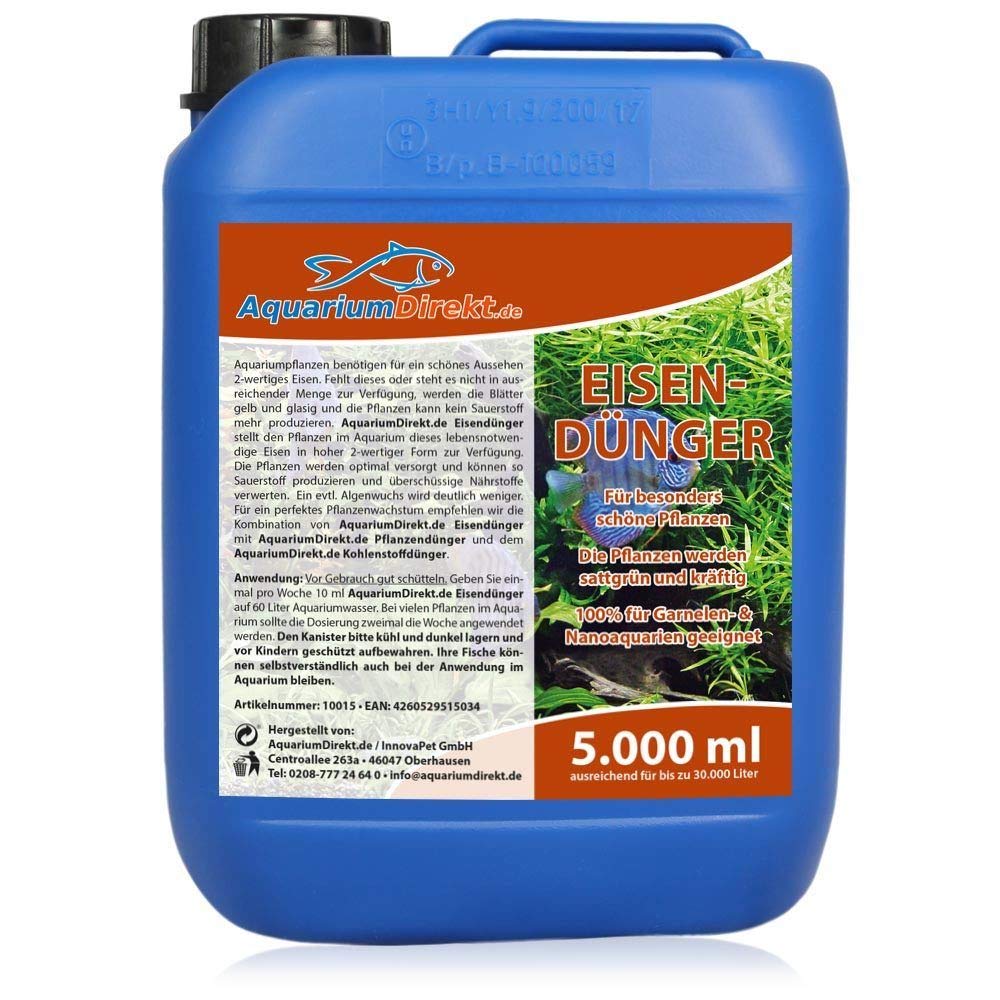 Aquarium-Direkt Pflanzen-, Eisen-, Kohlenstoffdünger Spar-Set 3 x 5 Liter (Perfekte Pflanzenpflege für Ihr Aquarium - Komplett-Set mit allen Spurenelementen und Nährstoffen)