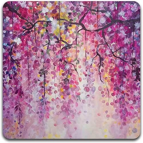 Miniatura 10 de Juego de posavasos cuadrados de elefante dibujado a mano, hecho de goma reciclada, juego de 4