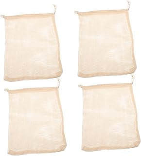 4pcs Reusable Seafood Cooking Bags Boil Pot Bags for Crab Shrimp and Shellfish for and Storage