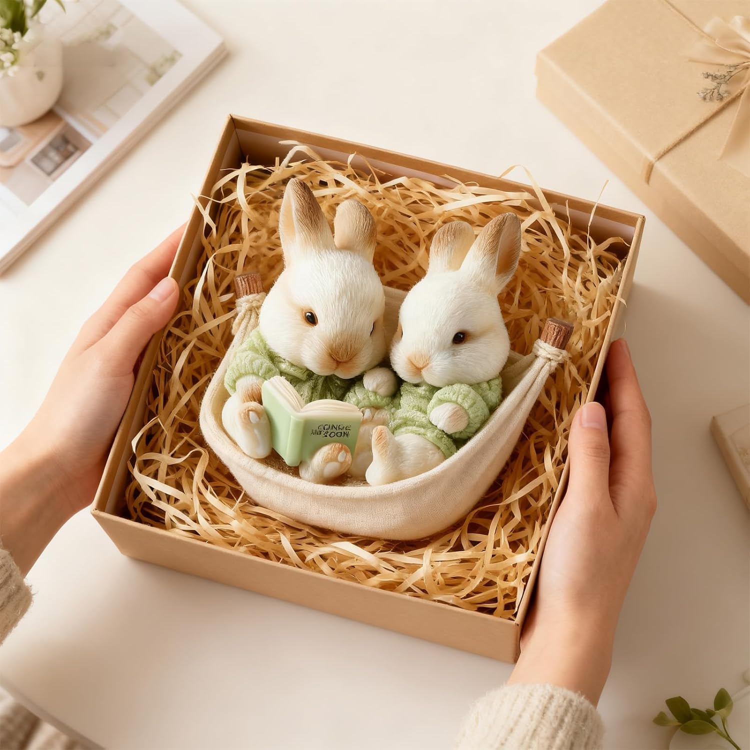 Easter Rabbit Candle Mold, Cute Bunny Silicone Mold for DIY Candle Making, 3D Animal Silicone Resin Mold for Epoxy, Perfect for Festive Home Decor Art Crafts