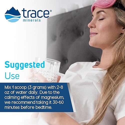 Miniatura 3 de Trace Minerals  Polvo de glicinato de magnesio  120 mg  Mezcla de bebida de limonada de bayas mixtas con sabor natural  Suministro para 30 días