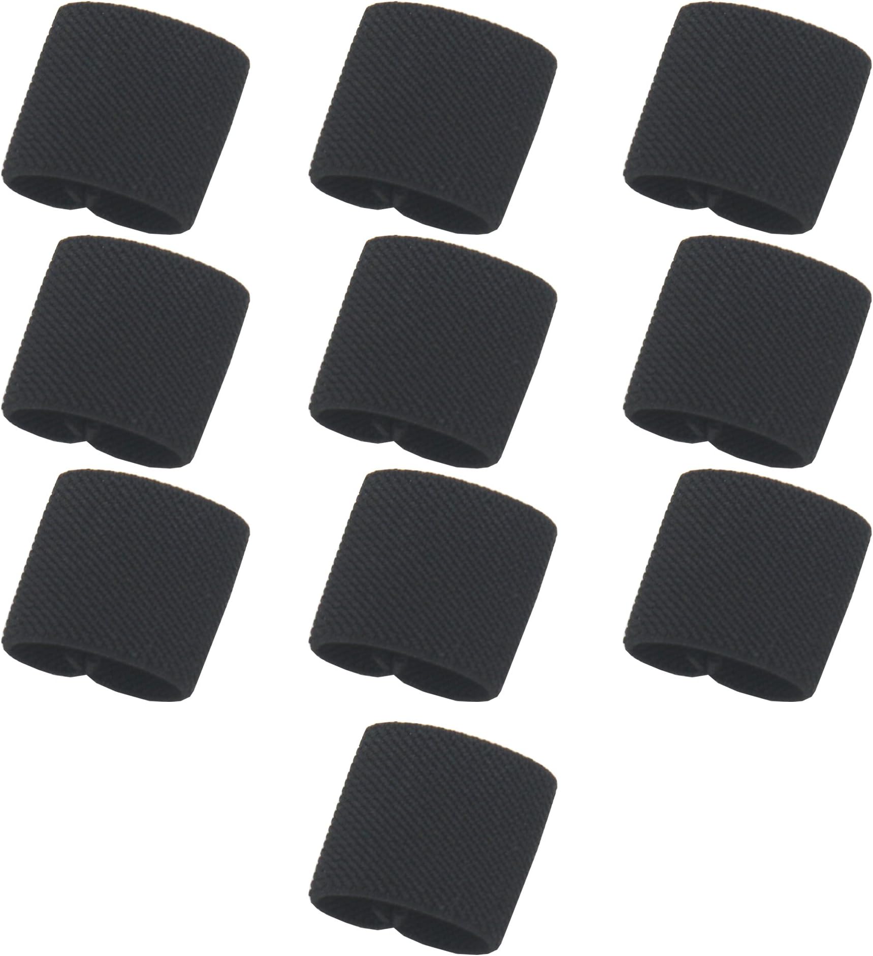 YYST Tactical Elastic Web Belt Loop keeper (Black) 10/PK for 1'' wide Belt