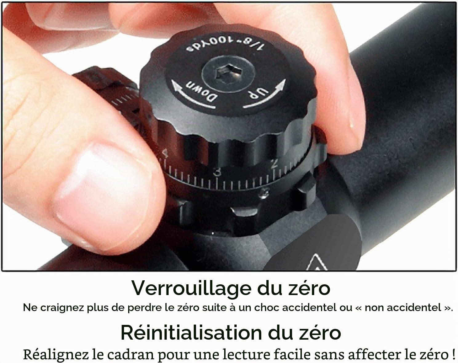 KinZon Lunette de Visée 6-24x50AOEG avec Réticule Lumineux Optique Mil-Dot et réglage de la parallaxe,Augmente la portée de la précision du Fusil de Chasse Tactique, ou pour équipement d’Airsoft.
