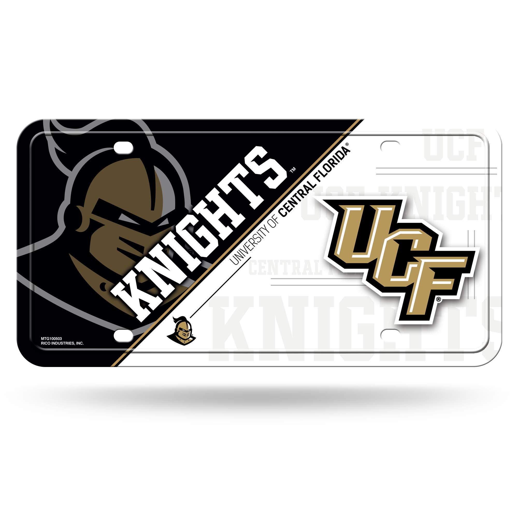 Rico Industries NCAA UCF Knights Metal License Plate Tag