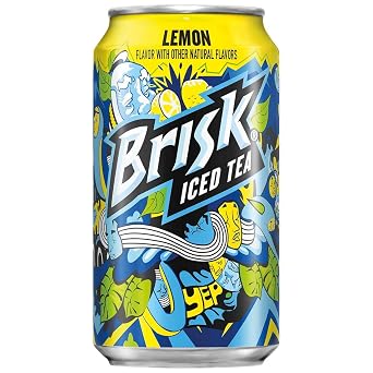Brisk Iced Tea, Lemon, 12oz Cans (Pack of 15, Total of 180 Fl Oz)