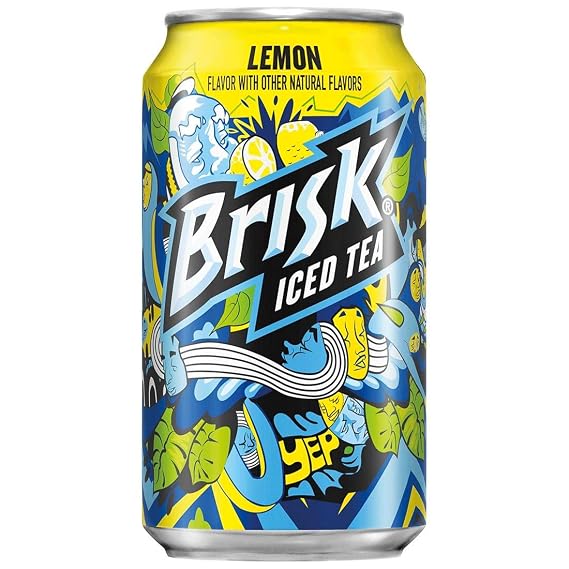 Brisk Iced Tea, Lemon, 12oz Cans (Pack of 15, Total of 180 Fl Oz)