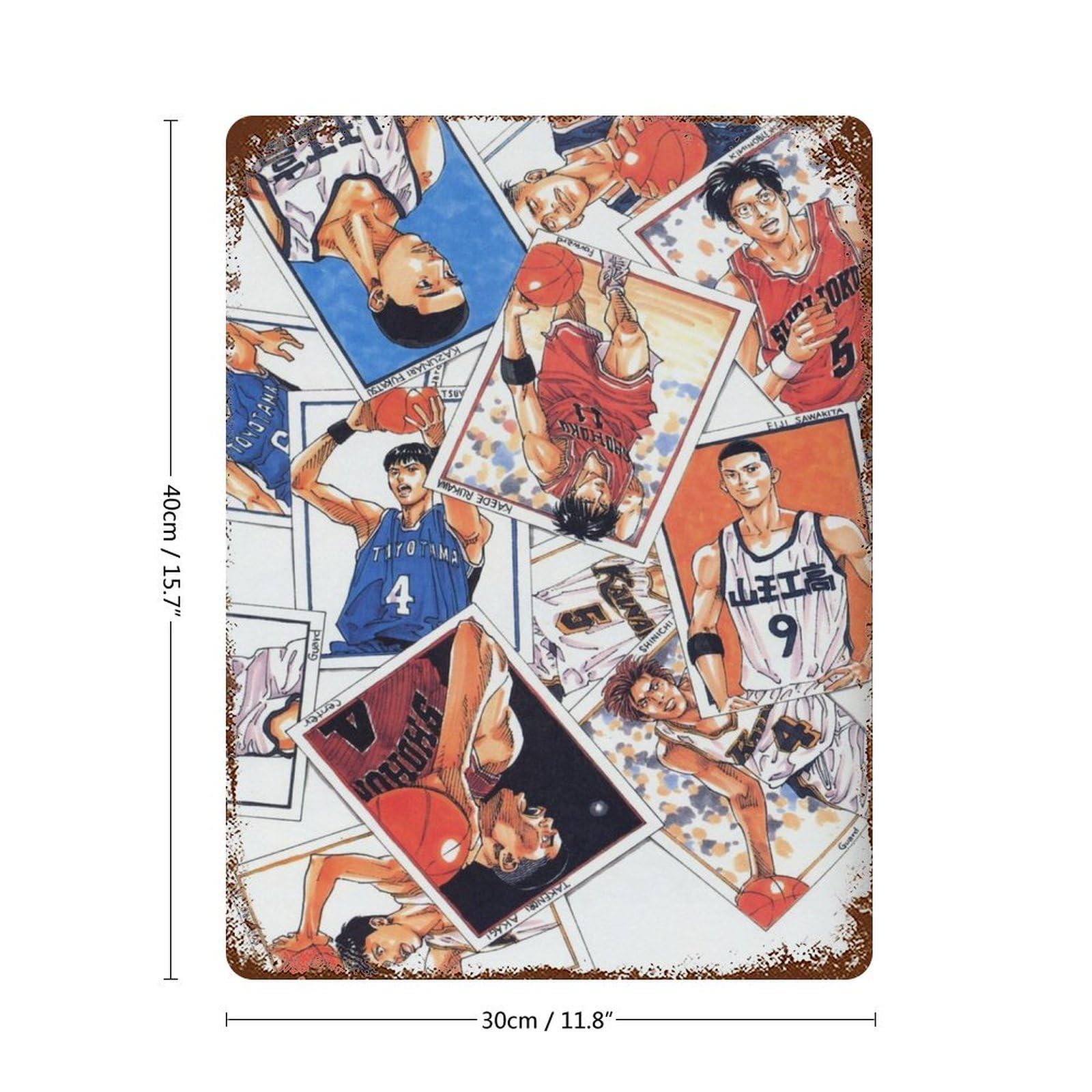 Amazon.co.jp: スラムダンク アートパネル 鉄板壁掛 雑誌部屋飾り 鉄の