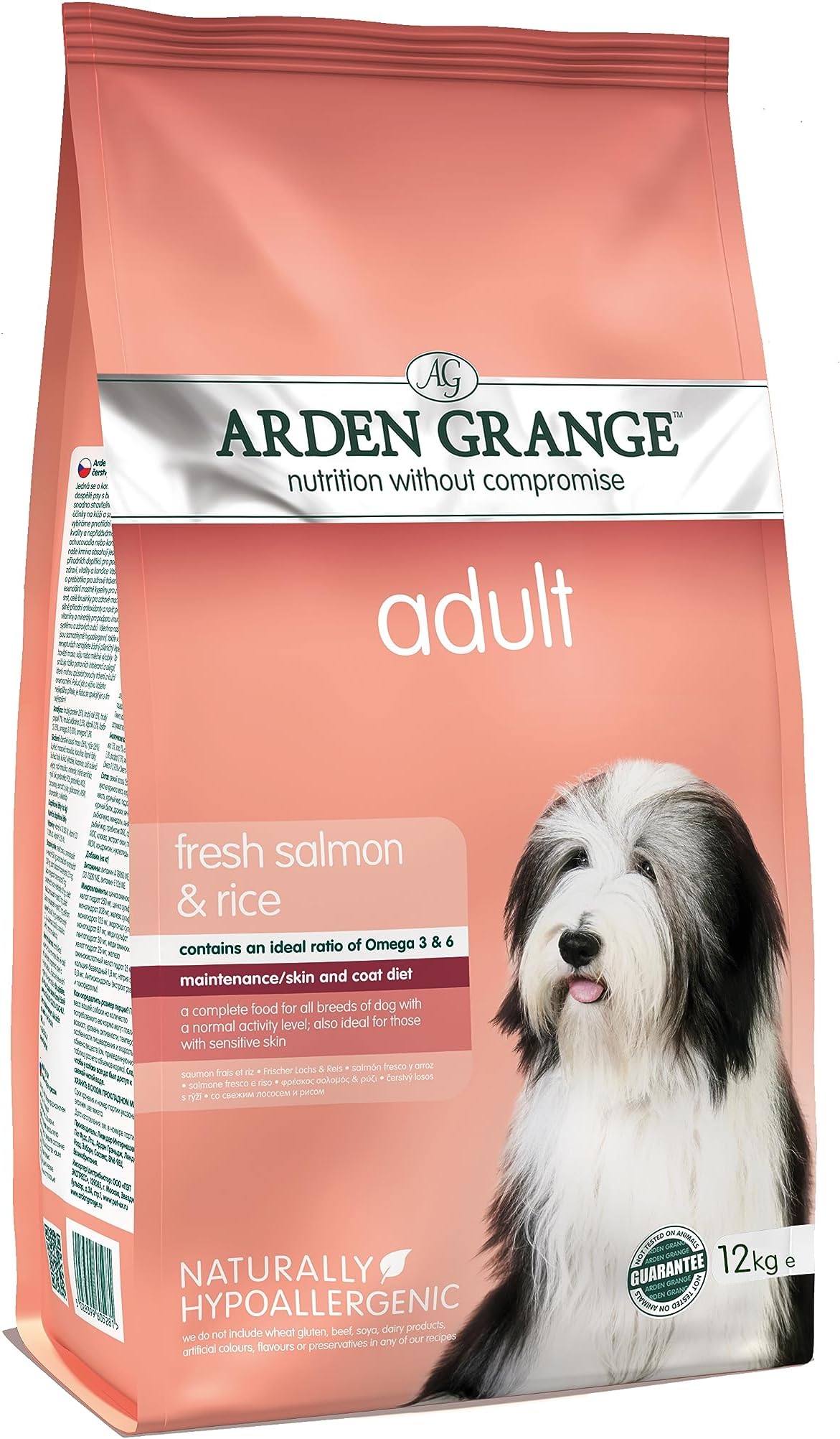 Arden Grange Adult Dry Dog Food with Fresh Lamb and Rice, 12 kg