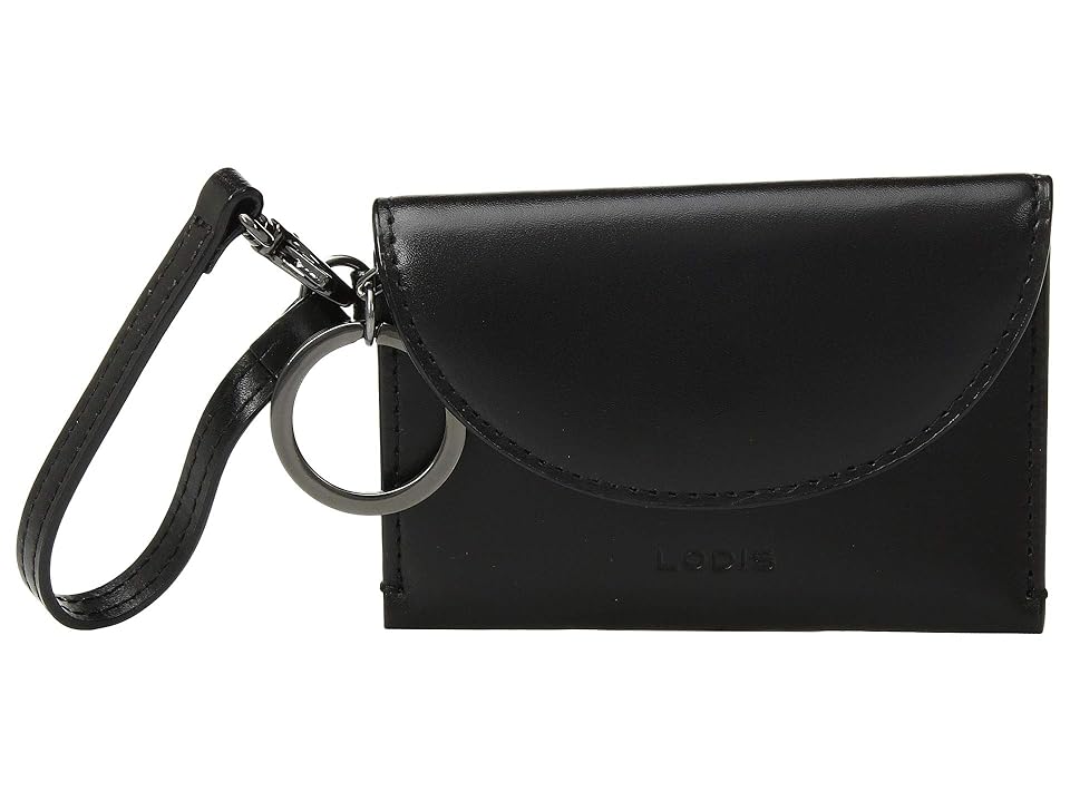 

Lodis Accessories Audrey RFID Aria Key Coin (Black/Black) Handbags