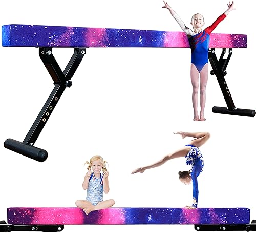 Miniatura 37 de MARFULA Viga de equilibrio ajustable de 8 pies de altura ajustable para niños y adolescentes de todos los niveles de gimnasia, equipo de gimnasia
