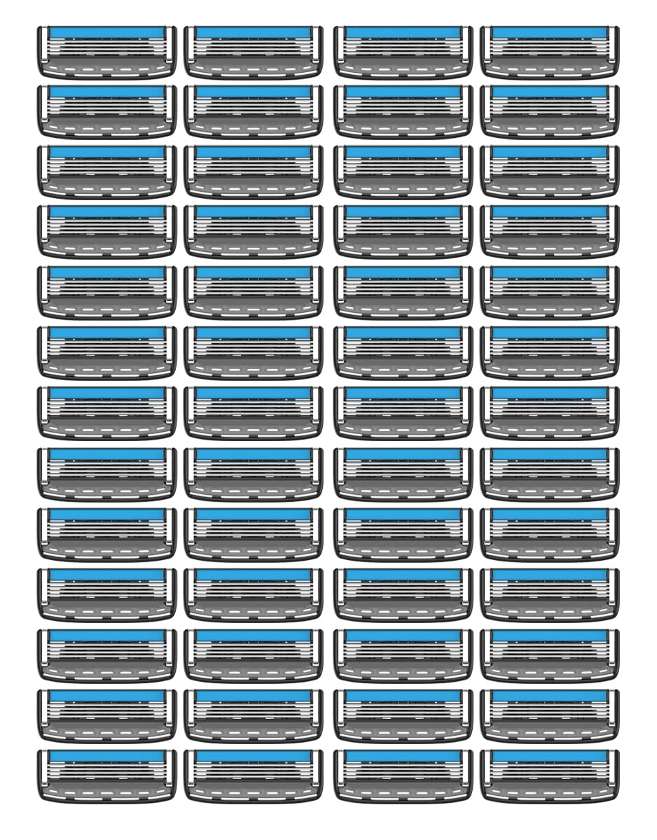 DorcoPace 4 Pro - Four Blade Razor Shaving System - 52 Cartridge Refills (No Handle)