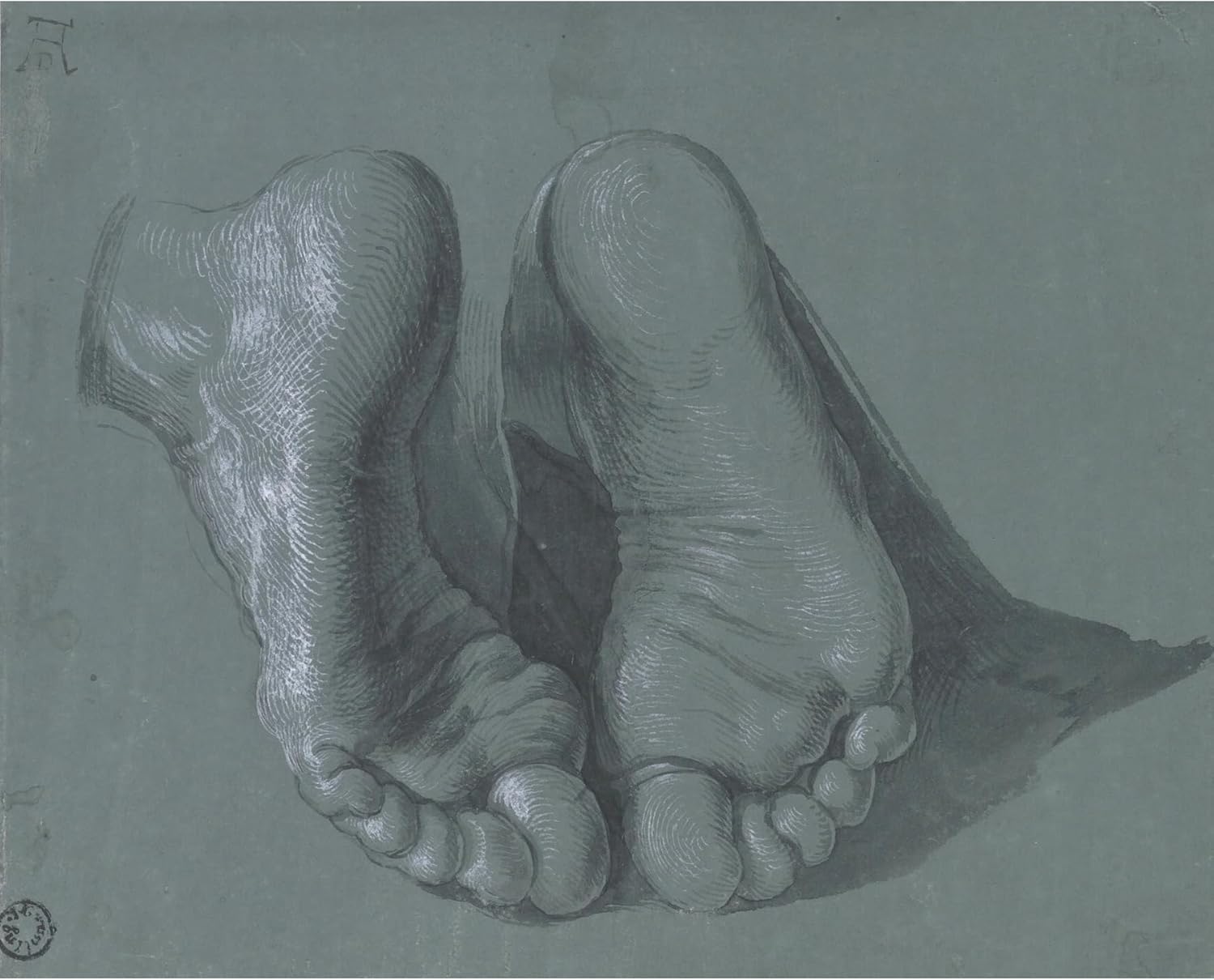 ArtDirect Study of Two Feet (circa 1508) Unframed Art Print Giclee Poster by Albrecht Dürer - Ready for Framing with Customization Sizes 10x8, 14x11, 20x16, 30x24, 45x36 and 60x48 inches