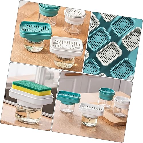 Miniatura 7 de Dispensador de jabón para fregadero de cocina, dispensador de jabón para fregadero, dispensador de jabón, fregadero de cocina, soporte de esponja,