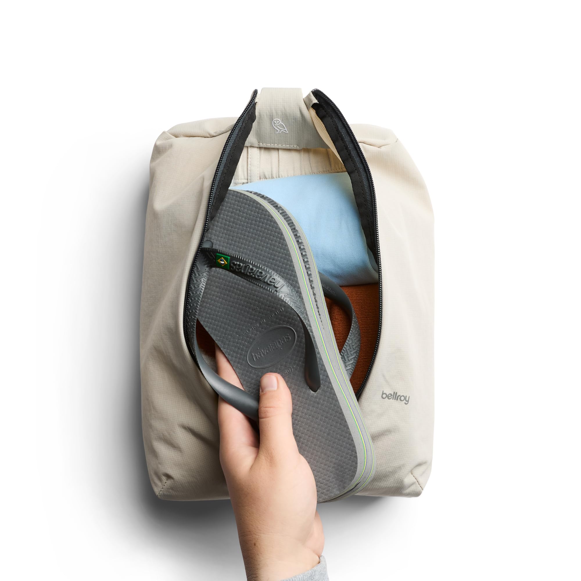 Bellroy Lite Packing Caddy 8 L (Organisateur de Bagage Agile zippé pour Petits et Grands Voyages) - Ash | Cube de rangement de voyage de 8 L et solution de rangement zippée pour les voyages près ou loin