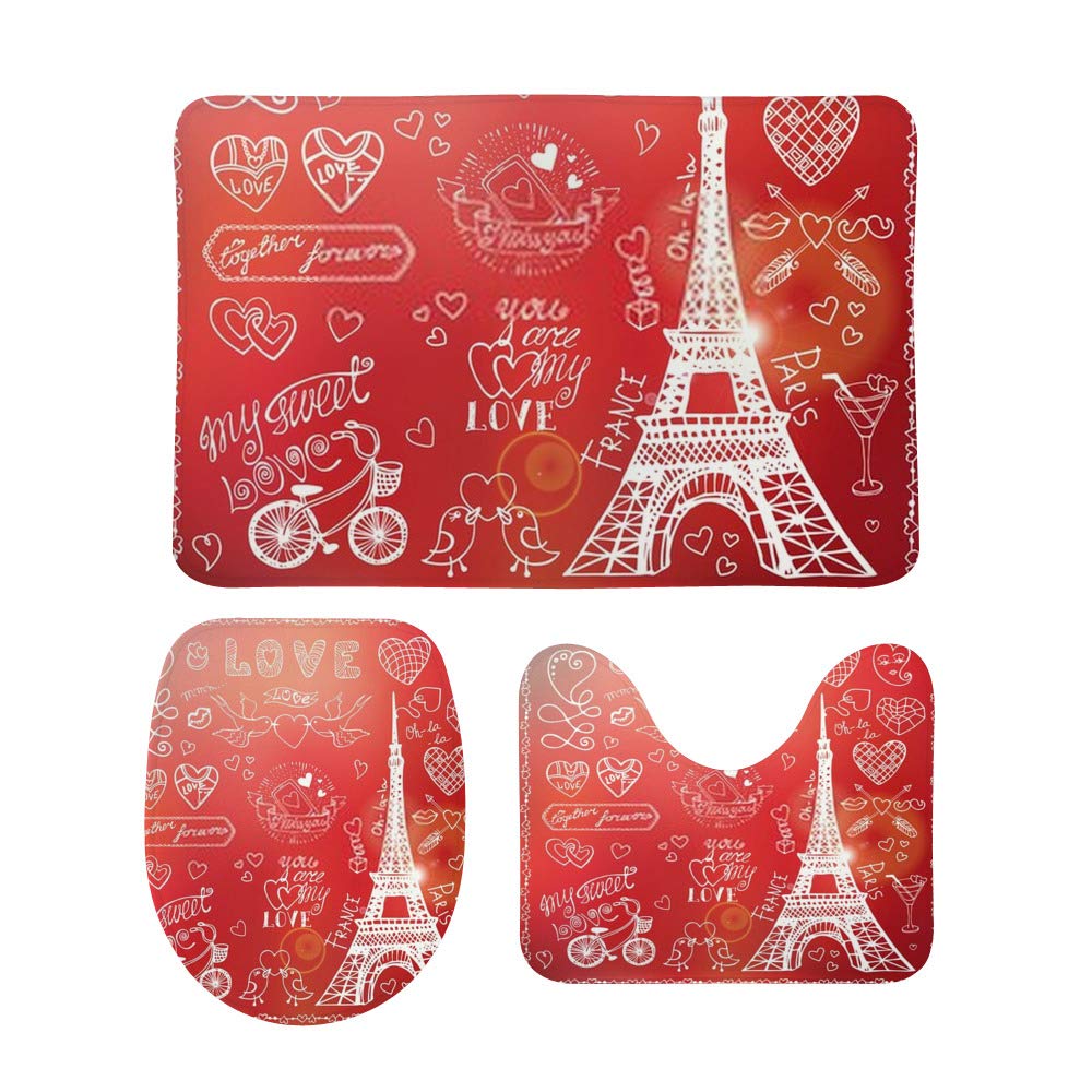 Lot tapis de bain absorption d'eau intérieur extérieur et cuisine