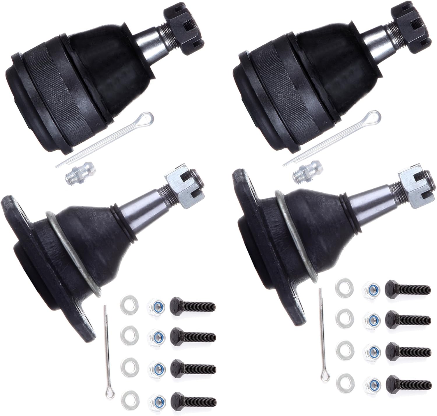 SCITOO 4pcs Suspension Kit 2 Lower Ball Joint 2 Upper Ball
