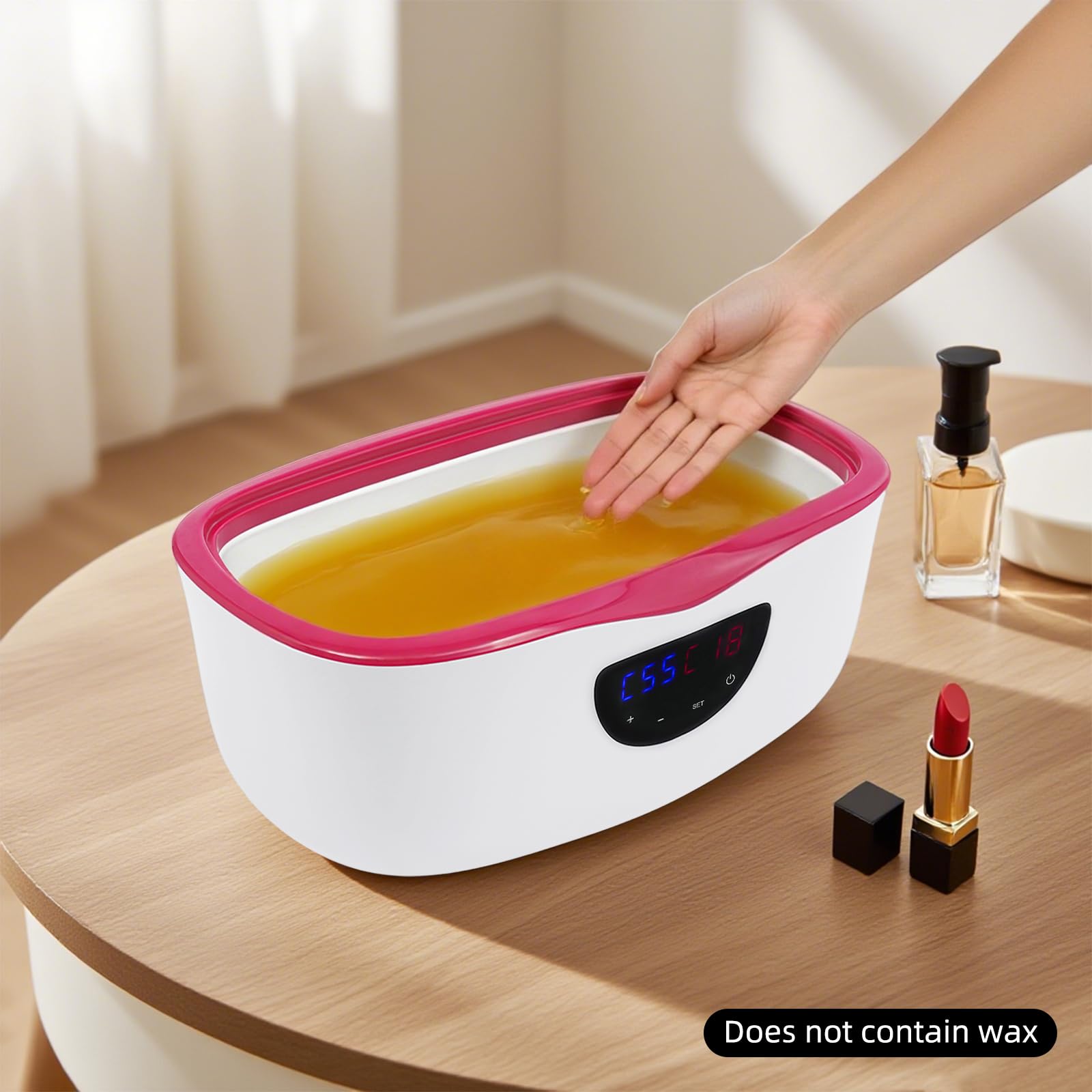 ParaffinbadgeräT FüR HäNde Und FüßE, Paraffinwachs Badmaschine 230W Led-Touchscreen, Temperatur Regelbar Schnelles Wachsschmelzen für Hand Fusspflege Zuhause, SchöNheitssalon Damen Selbstpflege