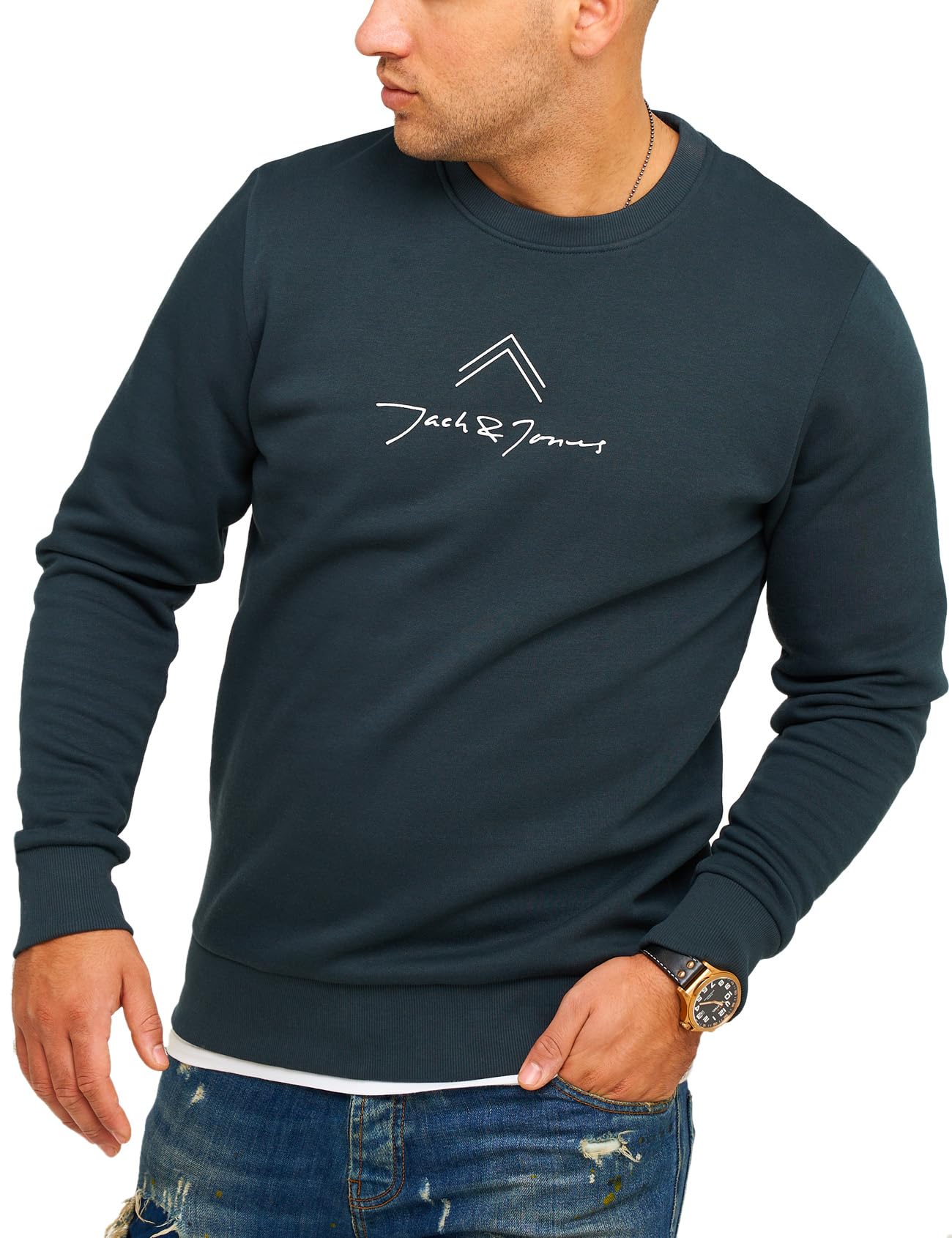 JACK & JONES Infinity Herren Sweatshirt Austin Pullover Sweater