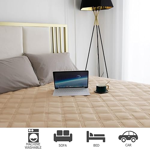 Miniatura 5 de Ameritex - Manta impermeable para cama de perro con parte trasera antideslizante para muebles, cama, sofá