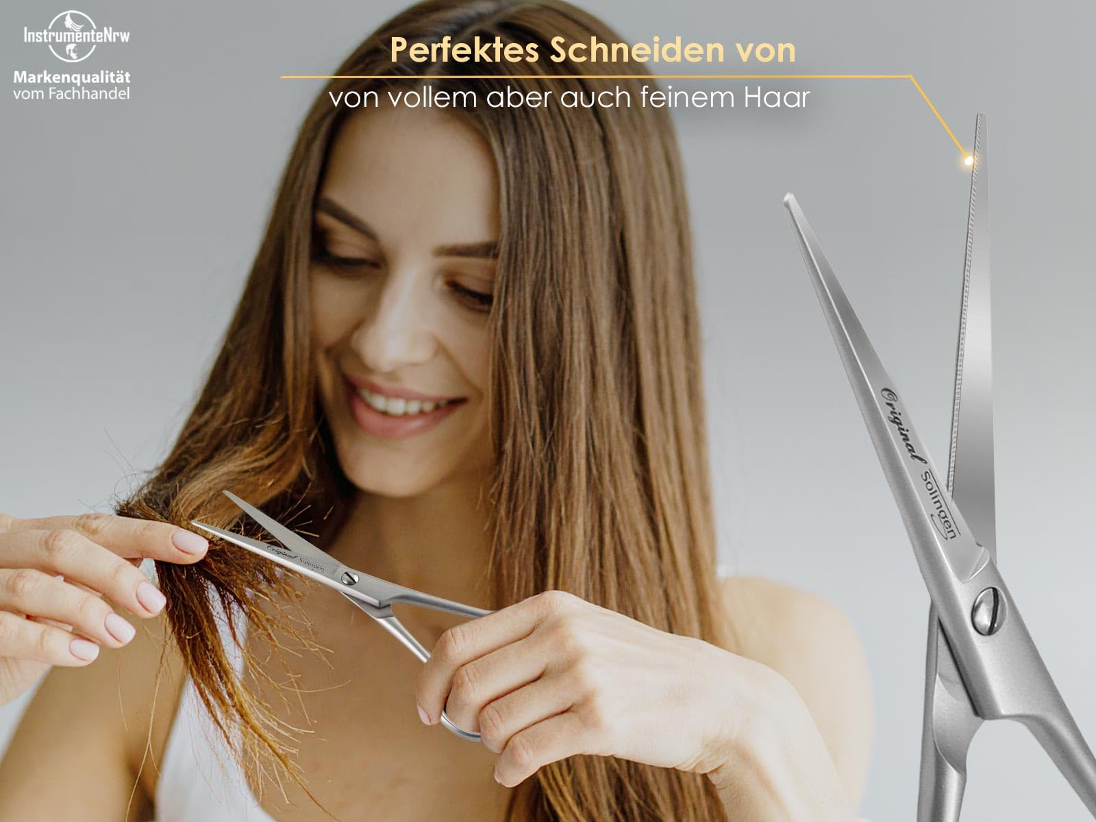 Haarschere aus Solingen Friseurschere mit Mikroverzahnung Made in Germany Edelstahl 15,24 cm