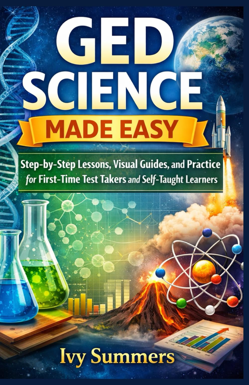 GED Science Made Easy: Step-by-Step Lessons, Visual Guides, and Practice for First-Time Test Takers and Self-Taught Learners